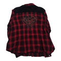 Camisa Harley Davidson De Mujer Talla 2 W Roja Con Negro