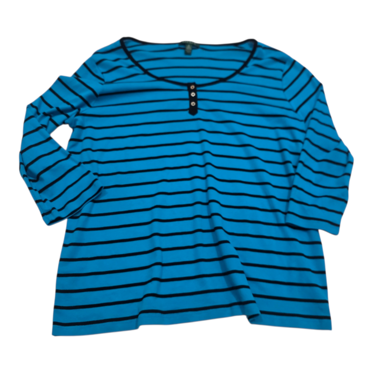 Playera Ralph Lauren Azul Rayada Talla 3x