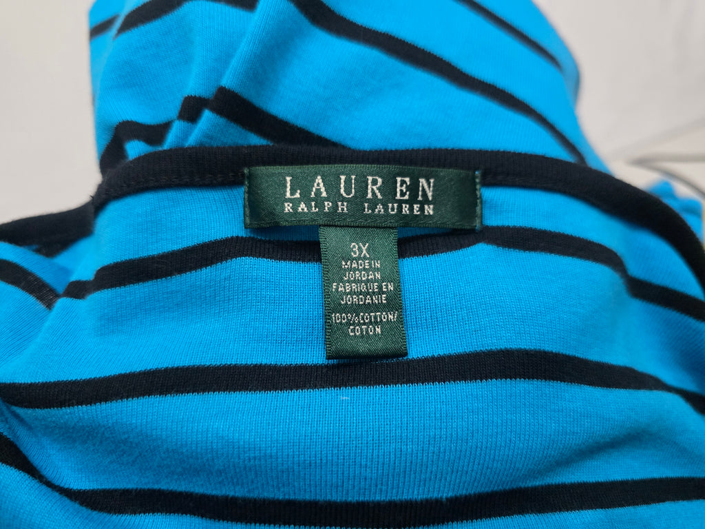 Playera Ralph Lauren Azul Rayada Talla 3x