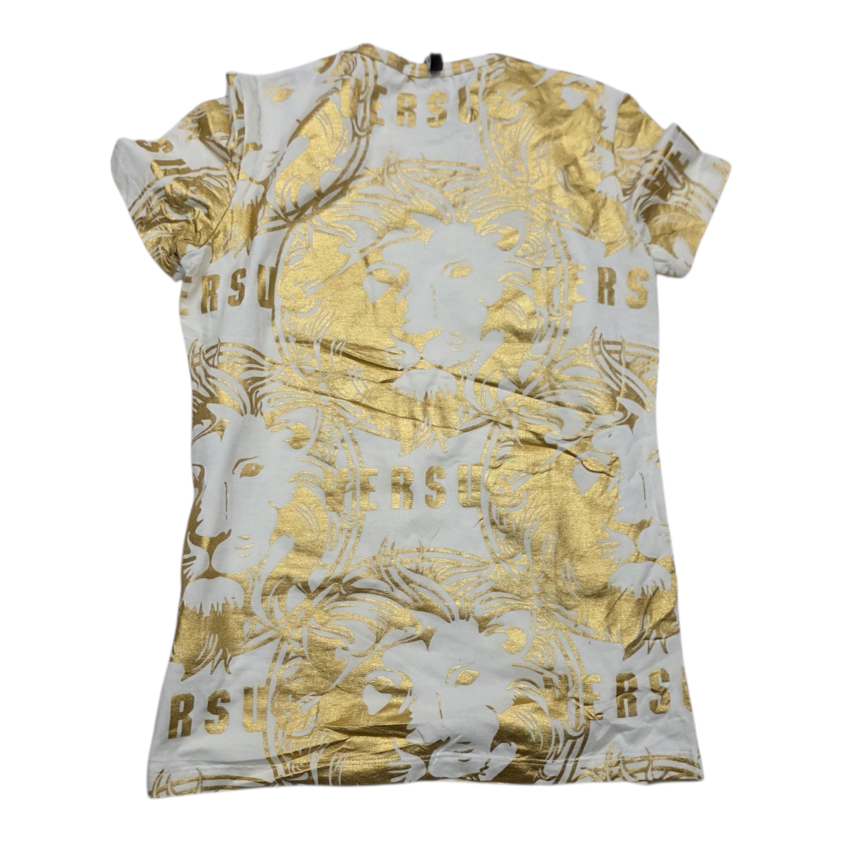 Playera Versus Versace De Mujer Extra Chica Dorada