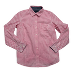 Camisa Tommy Hilfiger Rosa A Cuadros De Mujer Talla Chica
