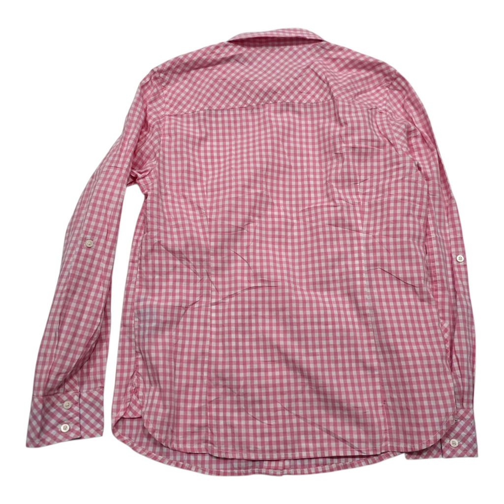 Camisa Tommy Hilfiger Rosa A Cuadros De Mujer Talla Chica