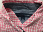Camisa Tommy Hilfiger Rosa A Cuadros De Mujer Talla Chica