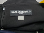 Vestido Karllagerfeld Mujer Negro Perlas Tall 12 Manga Corta