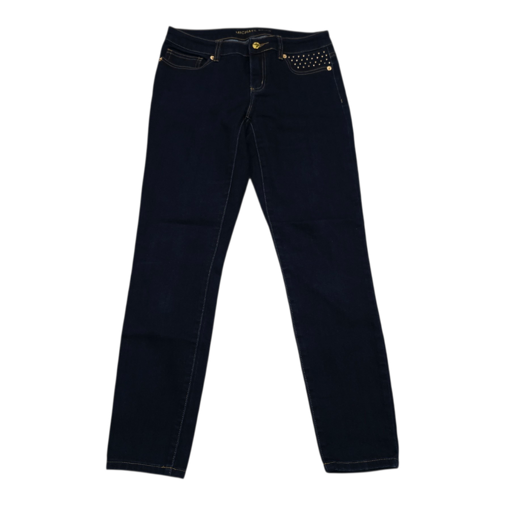 Pantalon Michael Kors Talla 2 Azul De Mezclilla Estoperoles