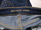 Pantalon Michael Kors Talla 2 Azul De Mezclilla Estoperoles