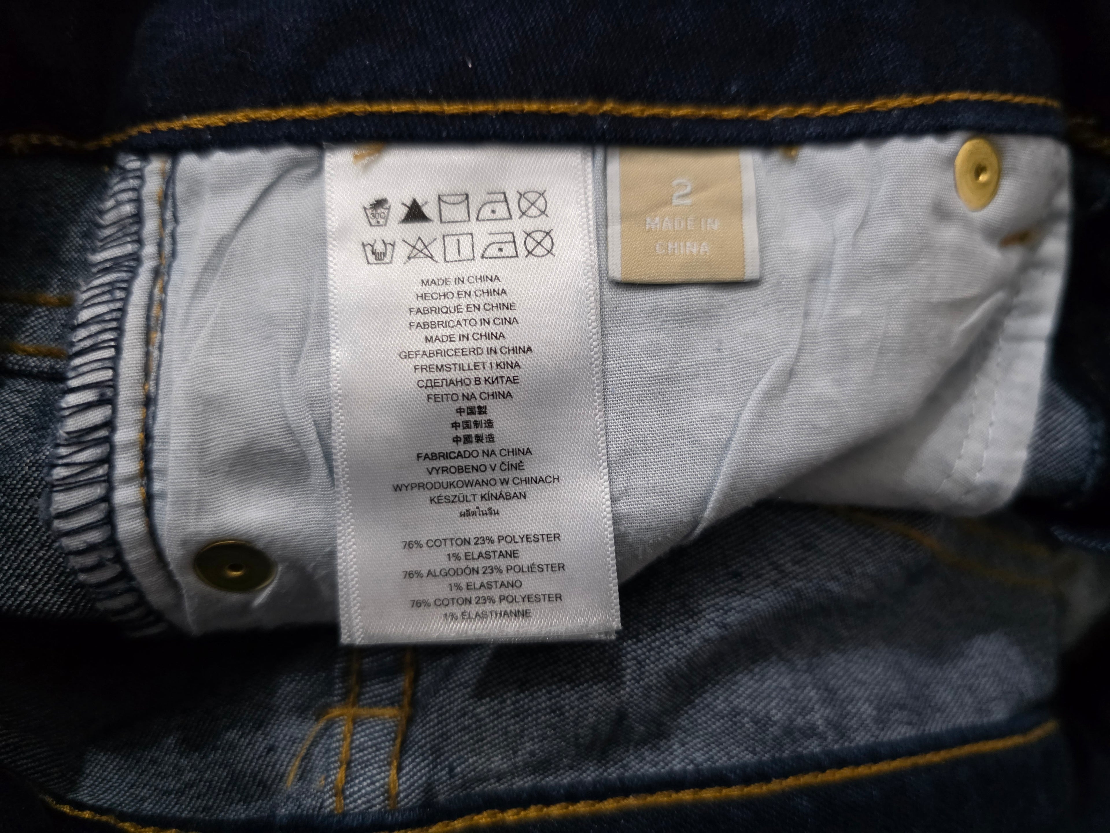Pantalon Michael Kors Talla 2 Azul De Mezclilla Estoperoles