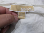 Blusa De Lino Michael Kors Blanca Mujer Chica Manga Corta