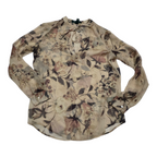 Blusa Ralph Lauren Transparente Color Cafe Talla Chica