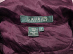 Camisa Ralph Lauren De Seda Color Morado De Mujer