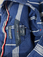 Blusa Tommy Hilfiger Relaxed Fit Azul Rayada Talla Chica
