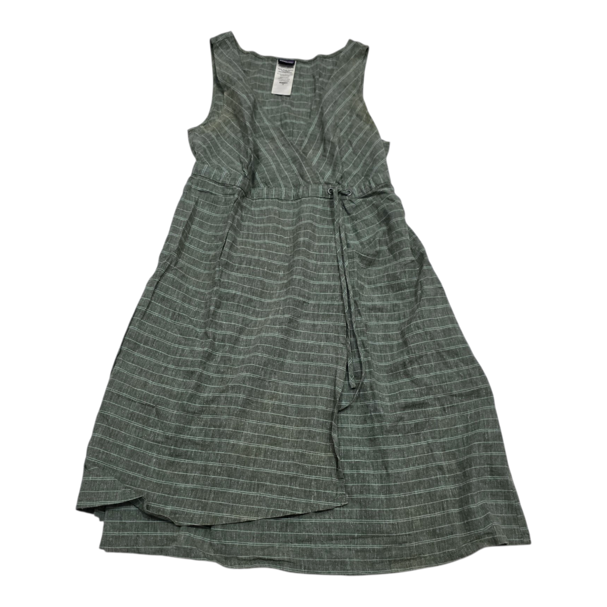 Vestido Patagonia De Mujer Talla 4 Color Verde Rayada