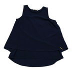 Blusa Michael Kors Azul Profundo Sin Mangas