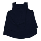 Blusa Michael Kors Azul Profundo Sin Mangas