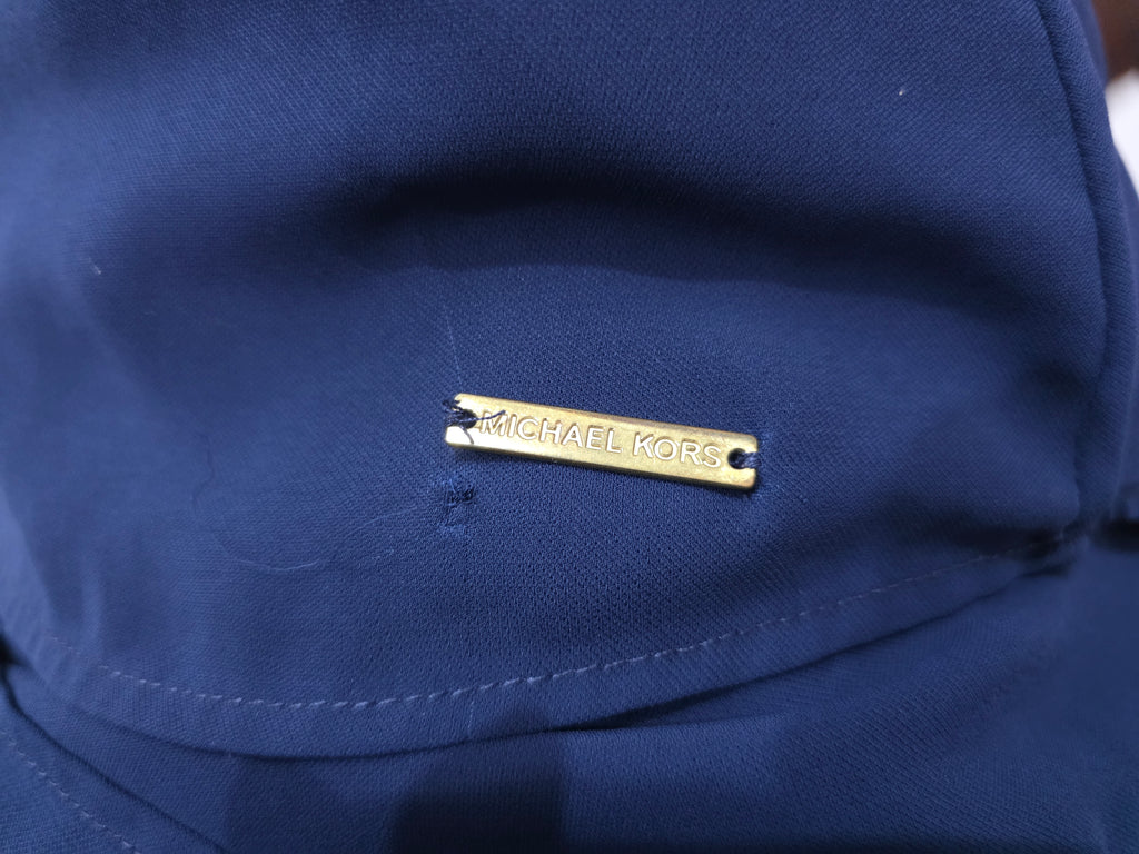 Blusa Michael Kors Azul Profundo Sin Mangas
