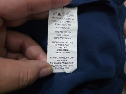 Blusa Michael Kors Azul Profundo Sin Mangas