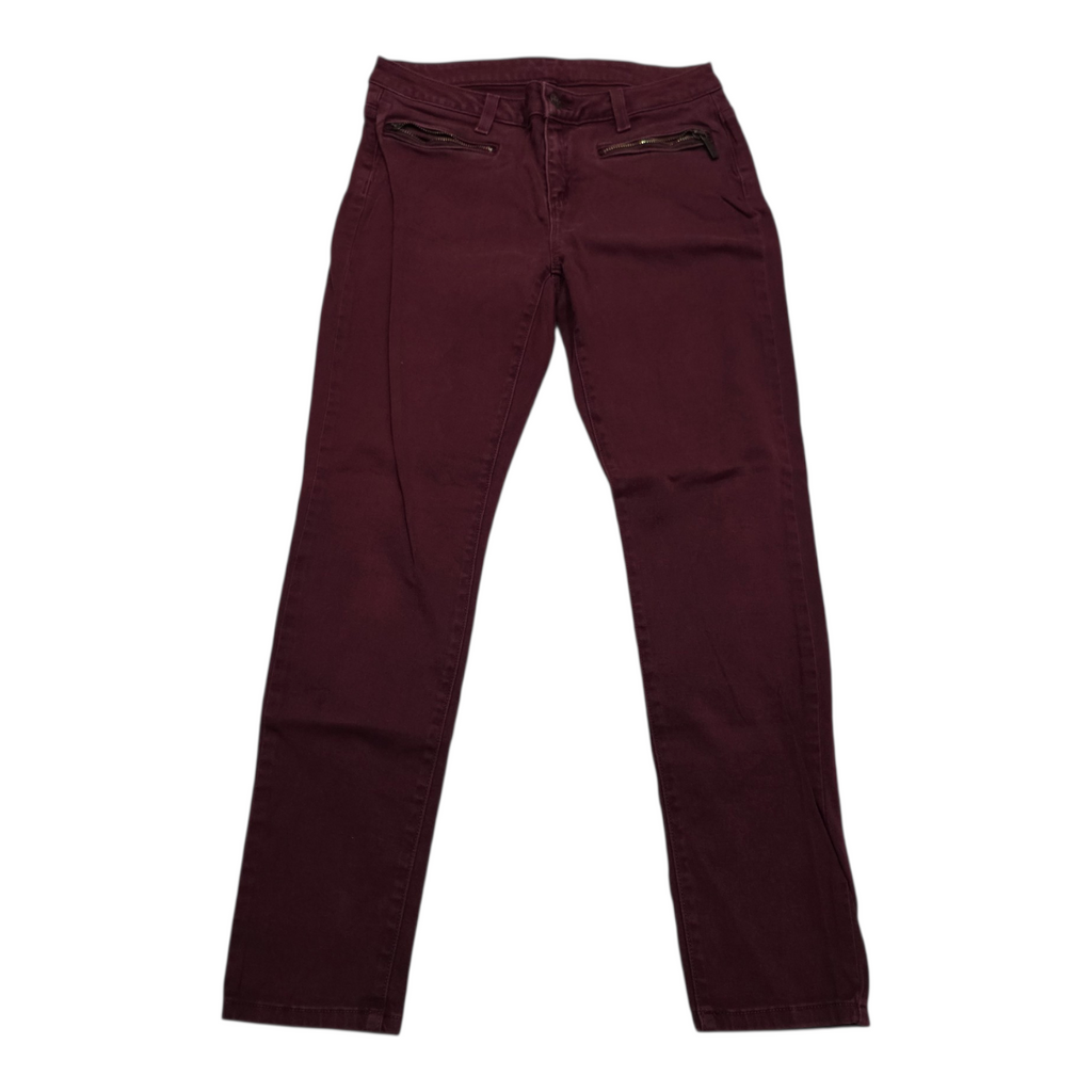 Pantalon Michael Kors De Mujer Talla 4 Color Vino