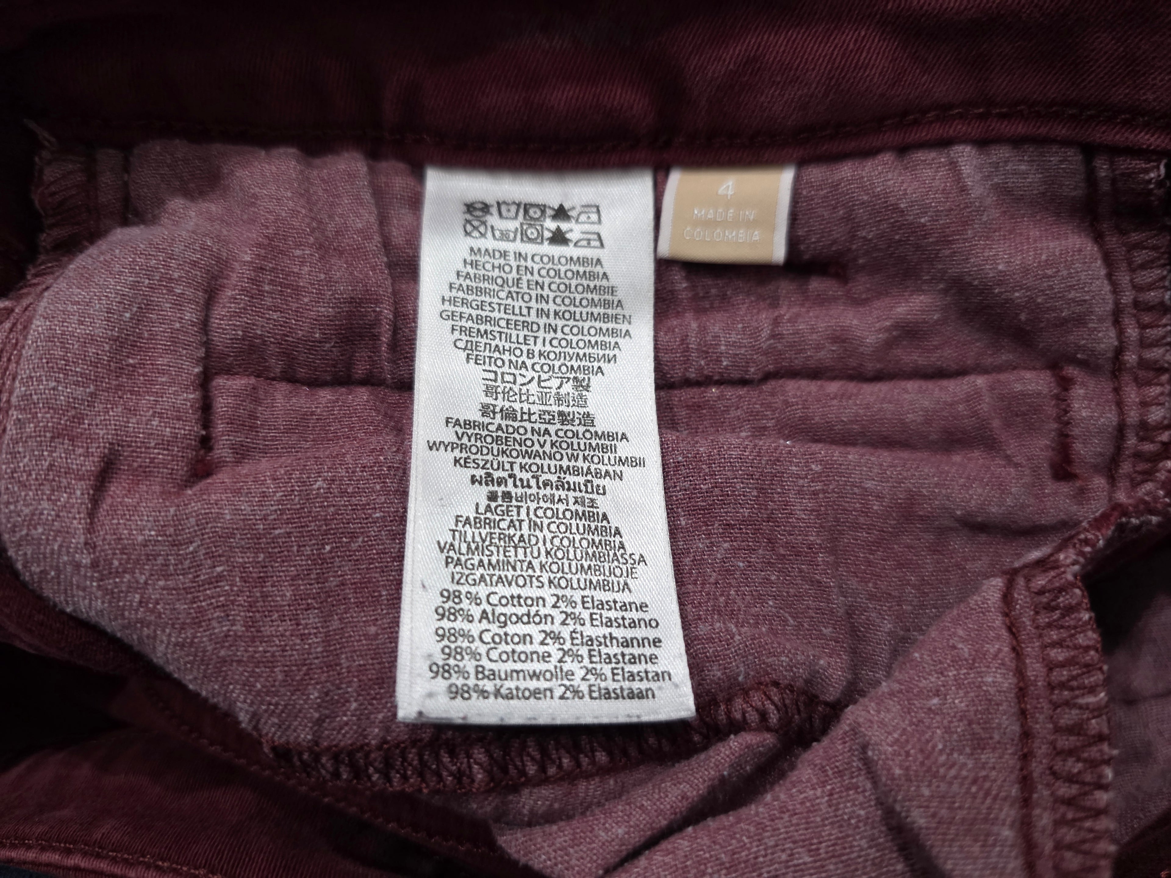 Pantalon Michael Kors De Mujer Talla 4 Color Vino