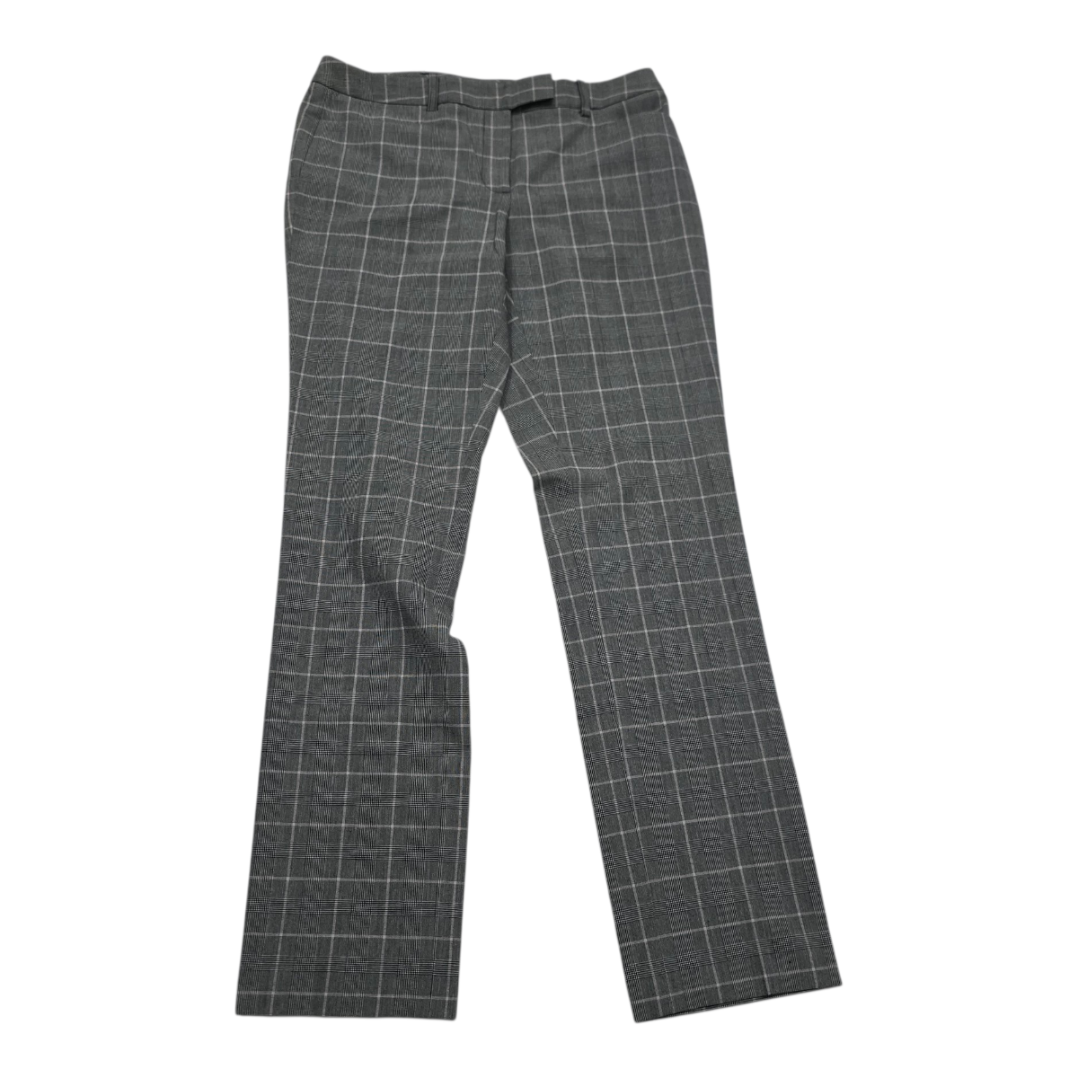 Pantalon Vestir Tommy Hilfiger Gris Cuadriculado Mujer 4