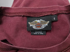 Playera Harley Davidson Mujer Talla Chica Vino Manga Larga