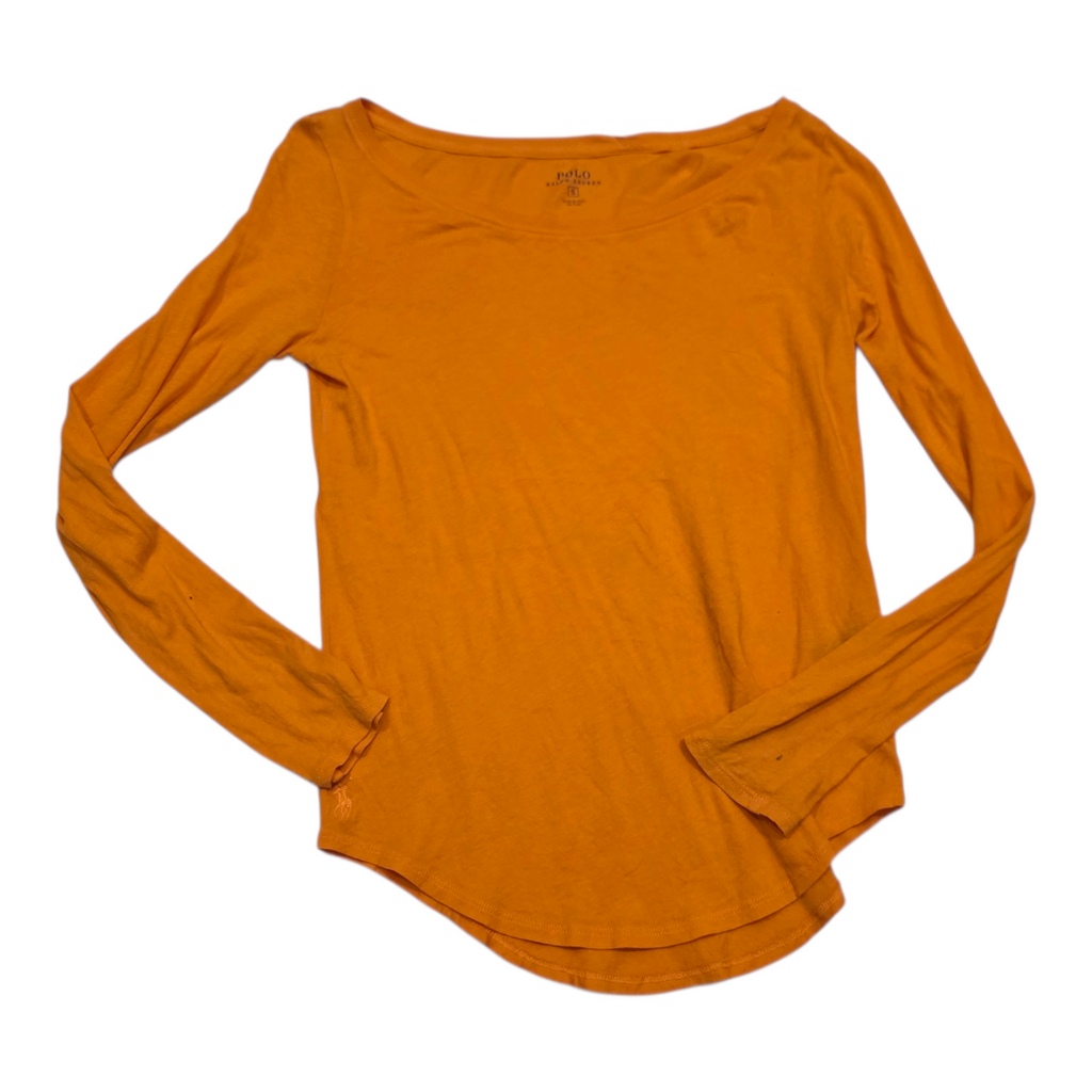 Playera Polo Ralph Lauren Color Naranja Mujer Talla Chica