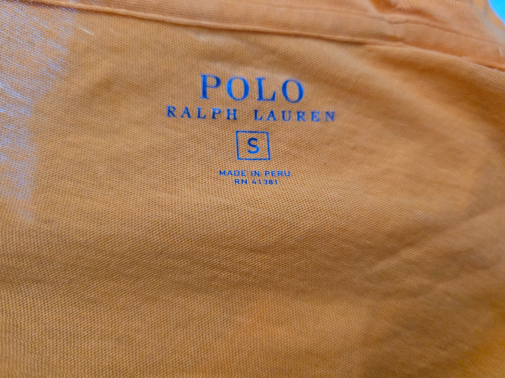 Playera Polo Ralph Lauren Color Naranja Mujer Talla Chica