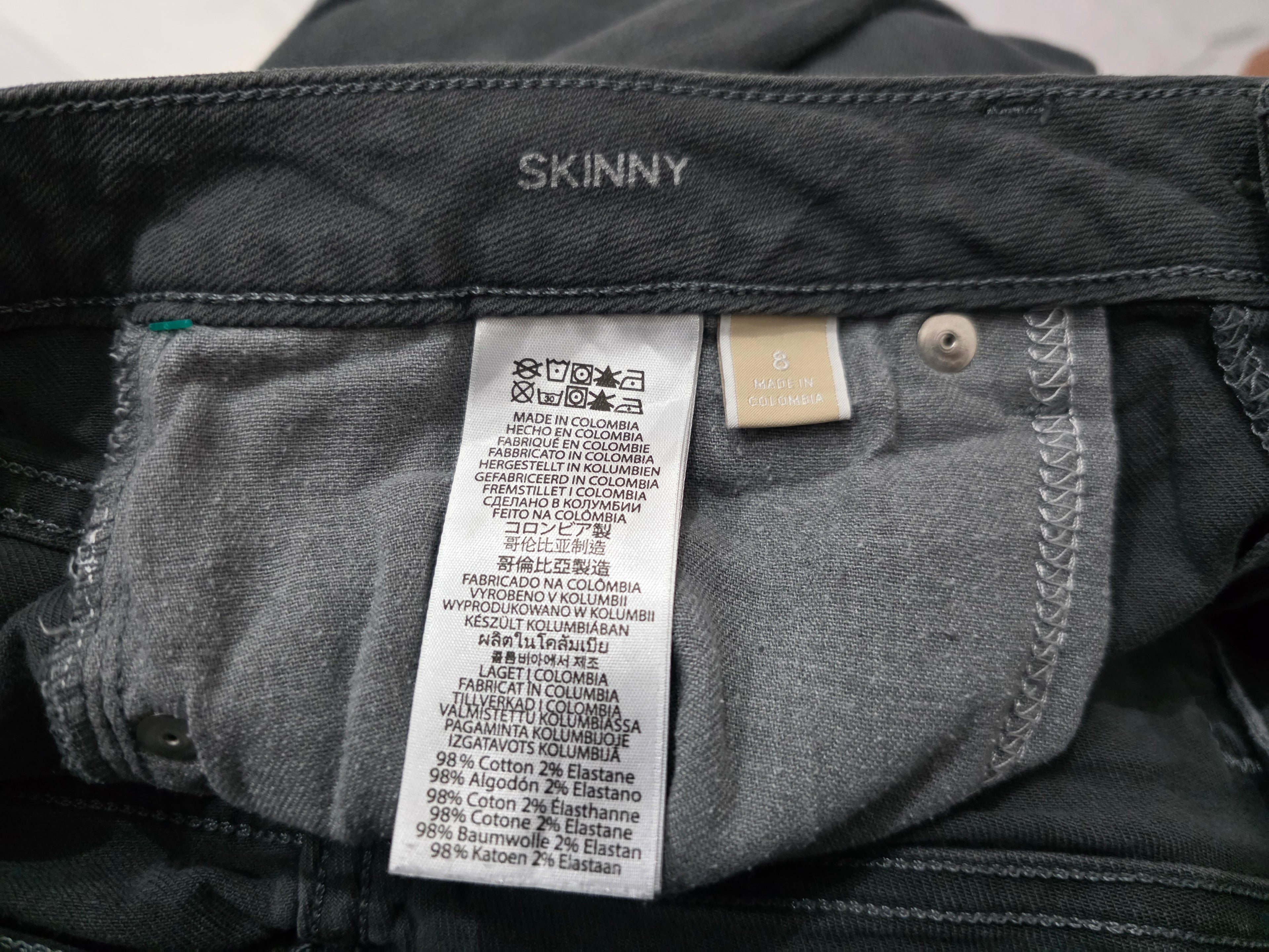 Pantalon Michael Kors Talla 8 Skinny Color Gris