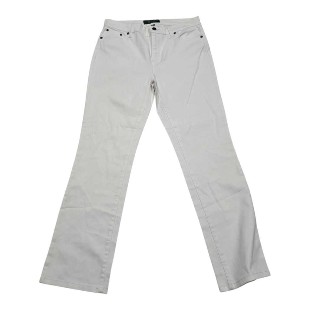 Pantalon Ralph Lauren 8 Petite Classic Straight Blanco