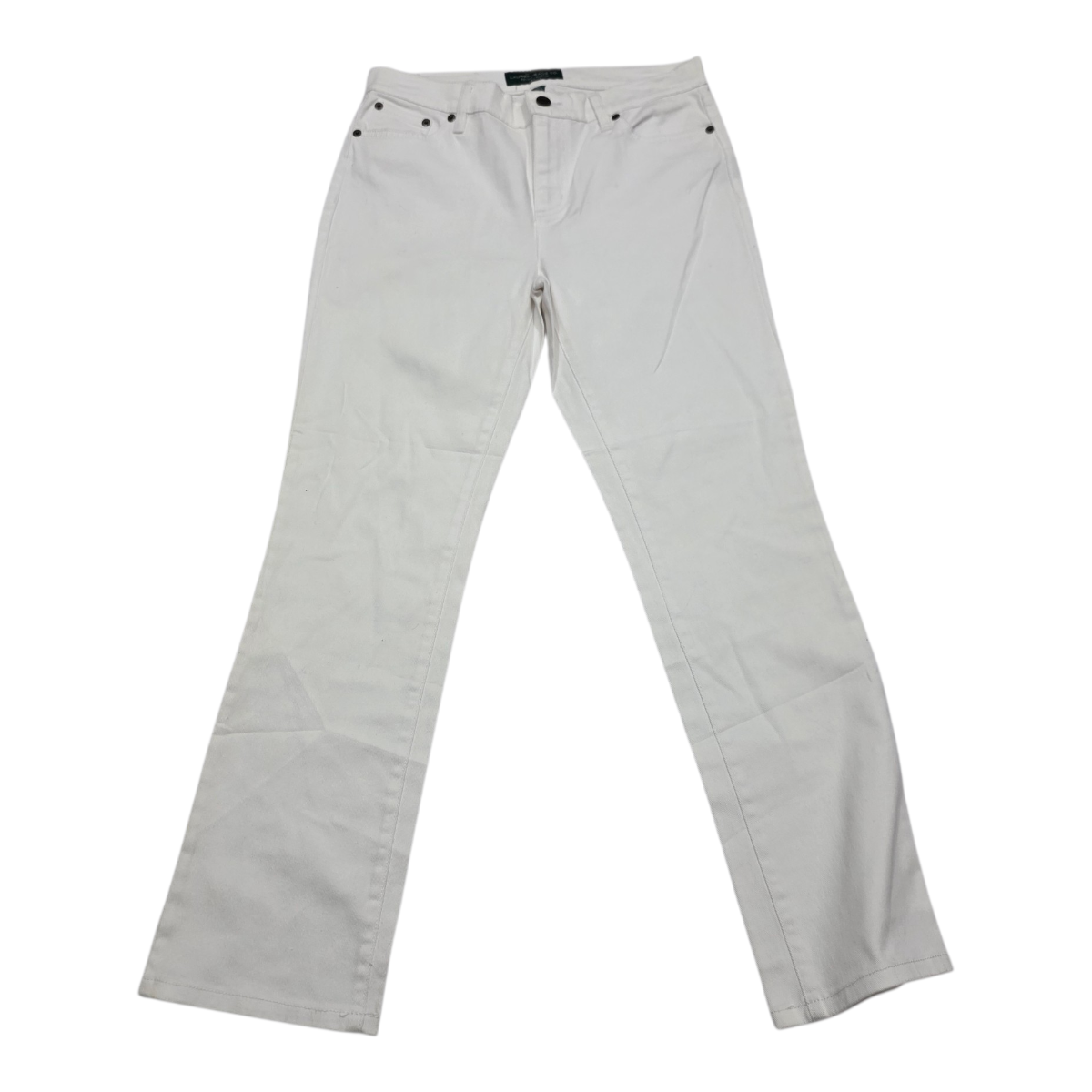 Pantalon Ralph Lauren 8 Petite Classic Straight Blanco