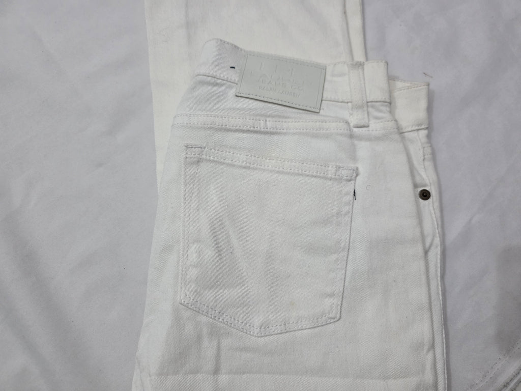 Pantalon Ralph Lauren 8 Petite Classic Straight Blanco