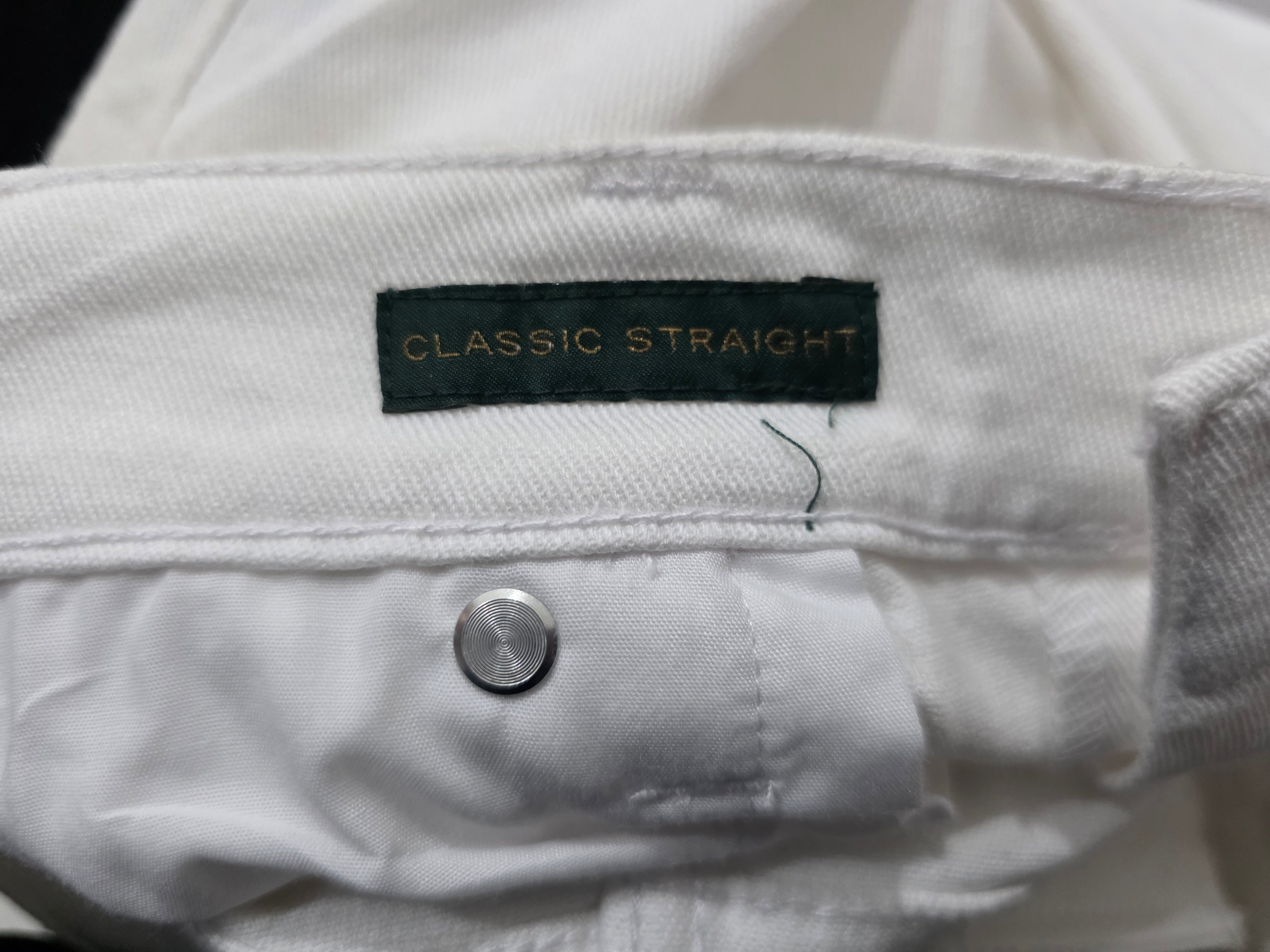 Pantalon Ralph Lauren 8 Petite Classic Straight Blanco