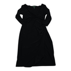 Vestido Ralph Lauren Manga Larga Color Negro Escote V