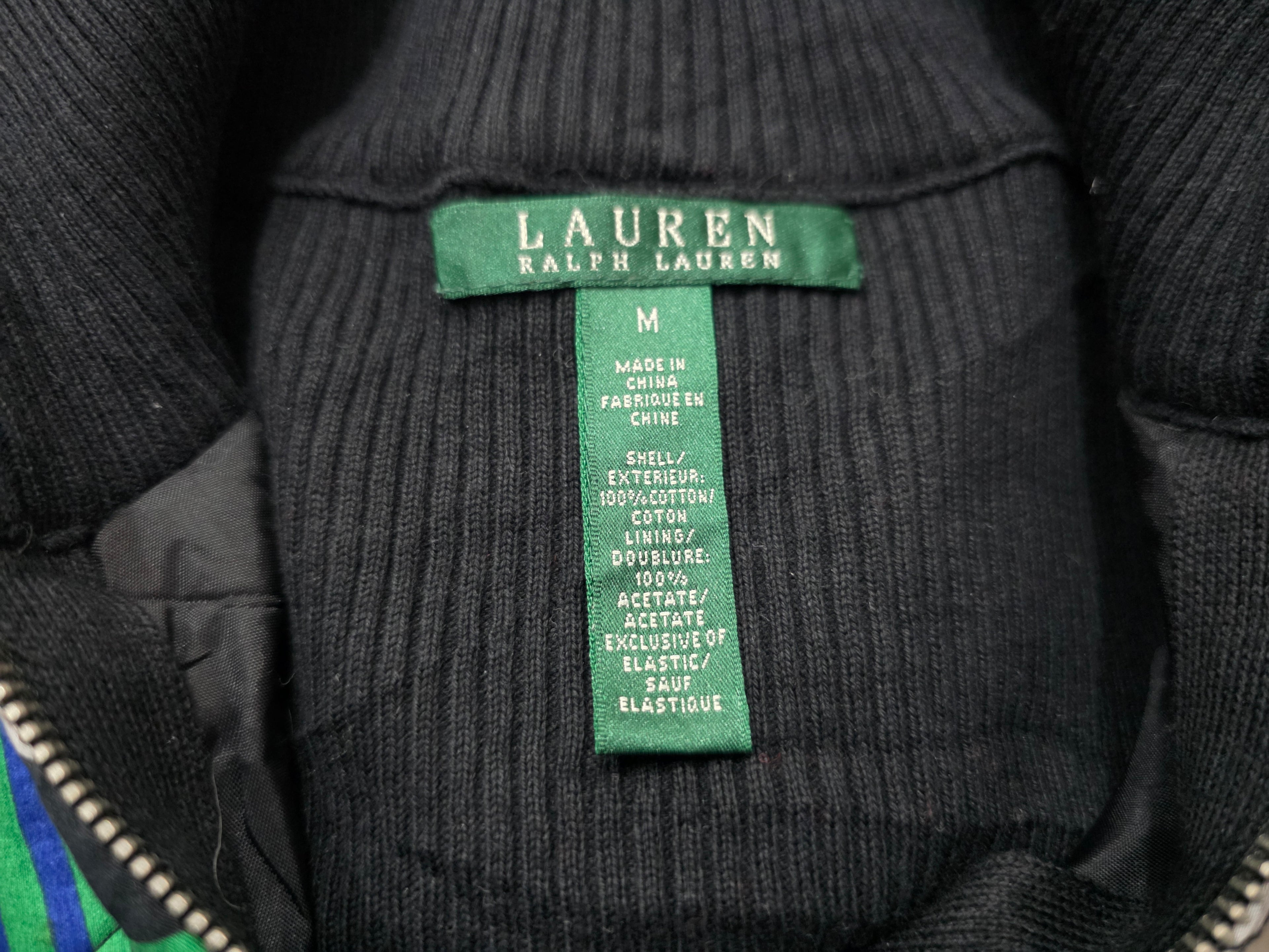 Sueter Con Cierre Ralph Lauren Color Negro De Mujer