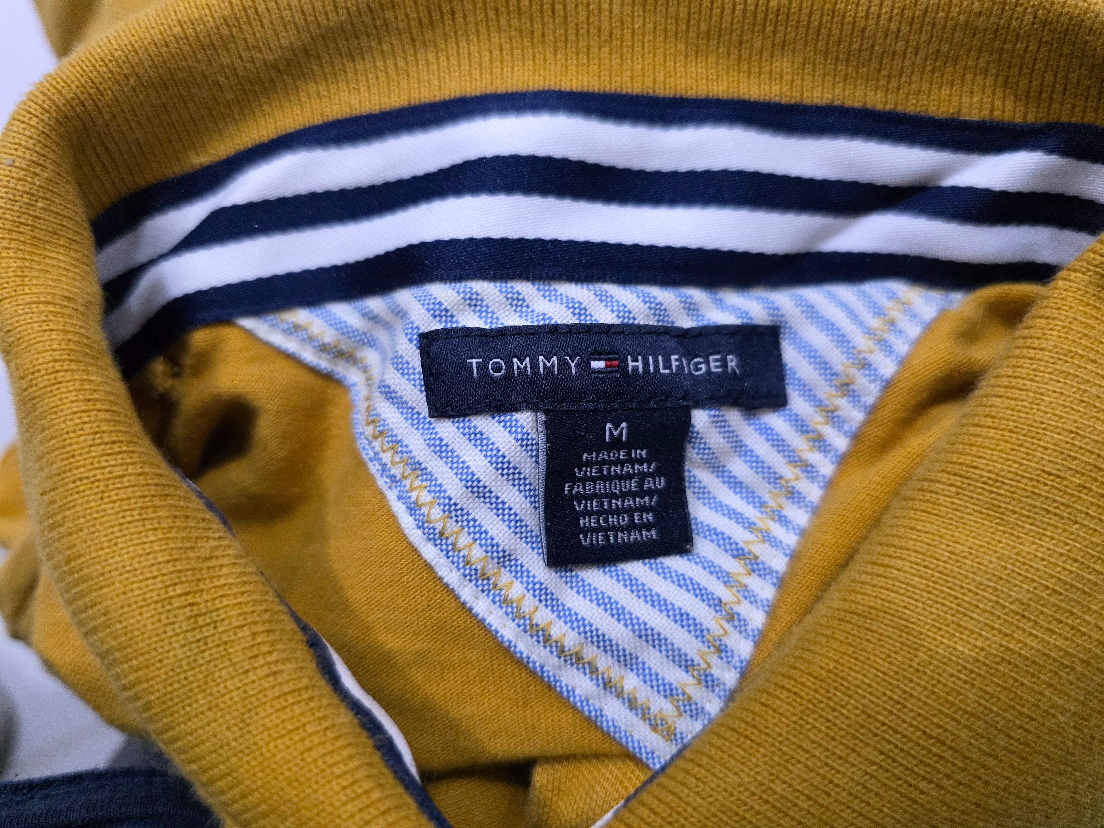 Playera Cuello Polo Tommy Hilfiger De Mujer Mediana Amarilla