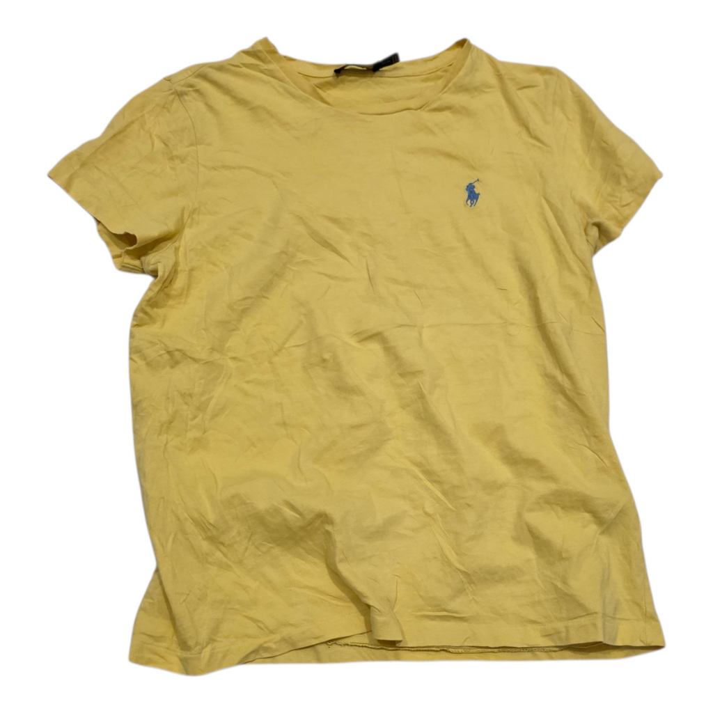 Playera Polo Ralph Lauren Mediana Amarillo Mujer Poni Azul