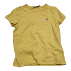 Playera Polo Ralph Lauren Mediana Amarillo Mujer Poni Azul