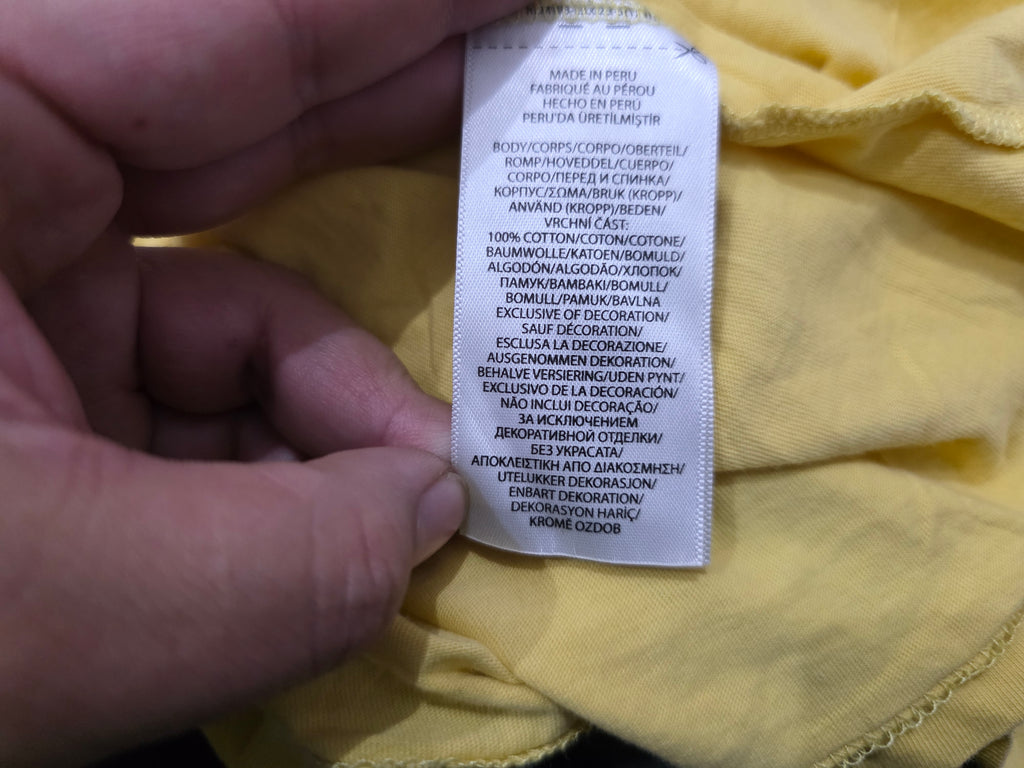 Playera Polo Ralph Lauren Mediana Amarillo Mujer Poni Azul