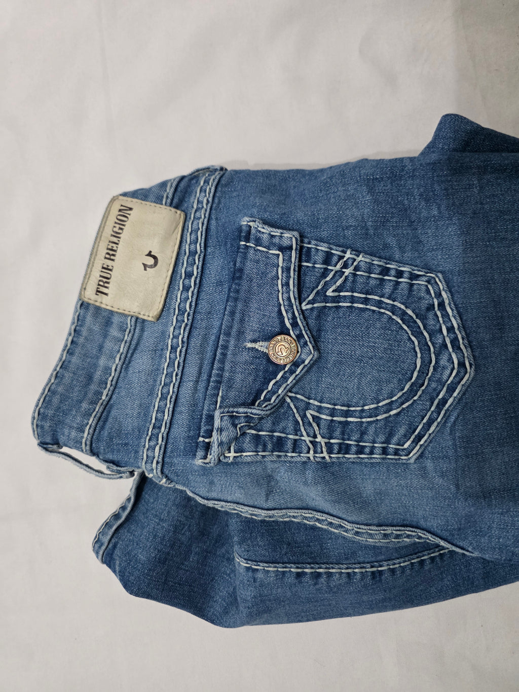 Pantalon True Religion Talla 28 De Mezclilla Azul De Mujer
