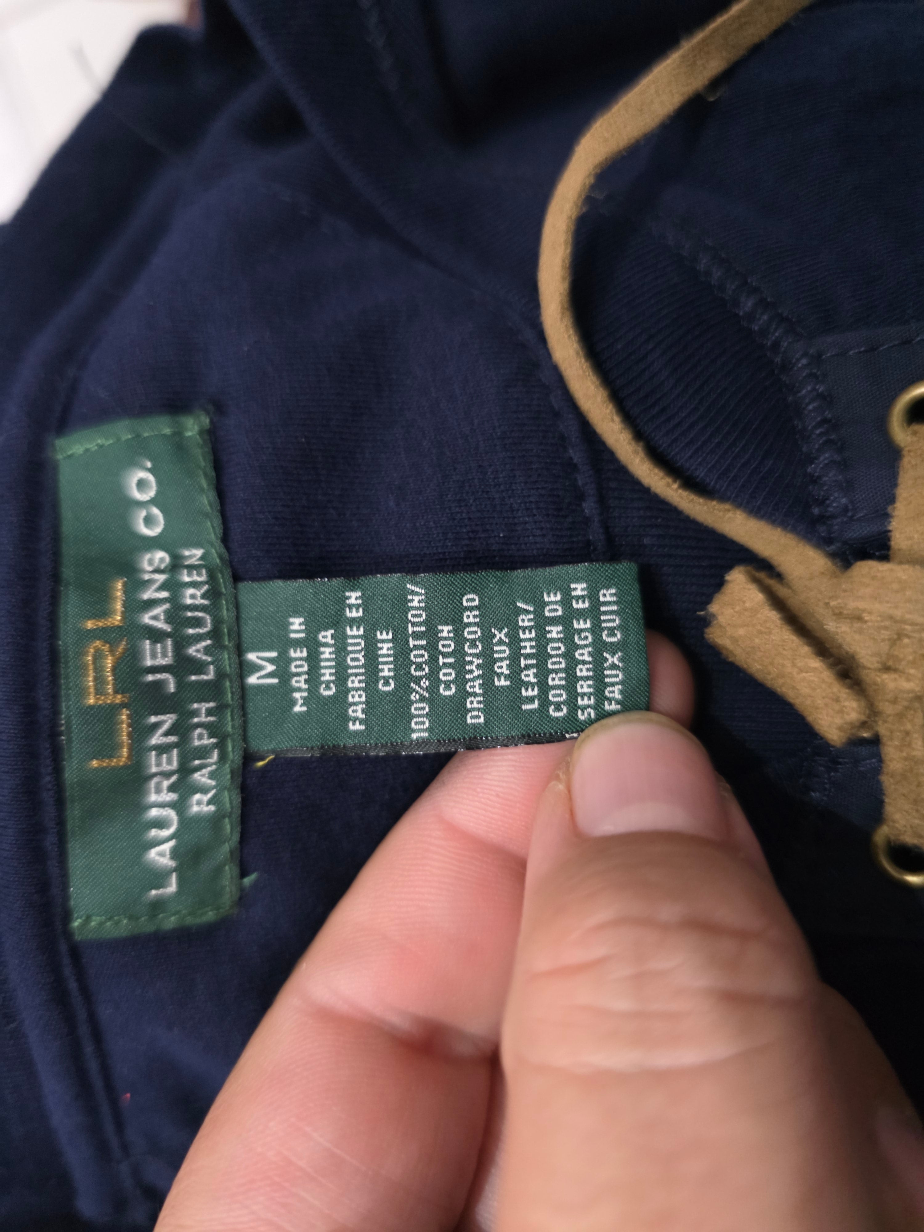 Playera Ralph Lauren Azul Con Cordones Mediana De Mujer