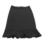 Falda Michael Kors Talla 8 De Lunares Negra/blanco