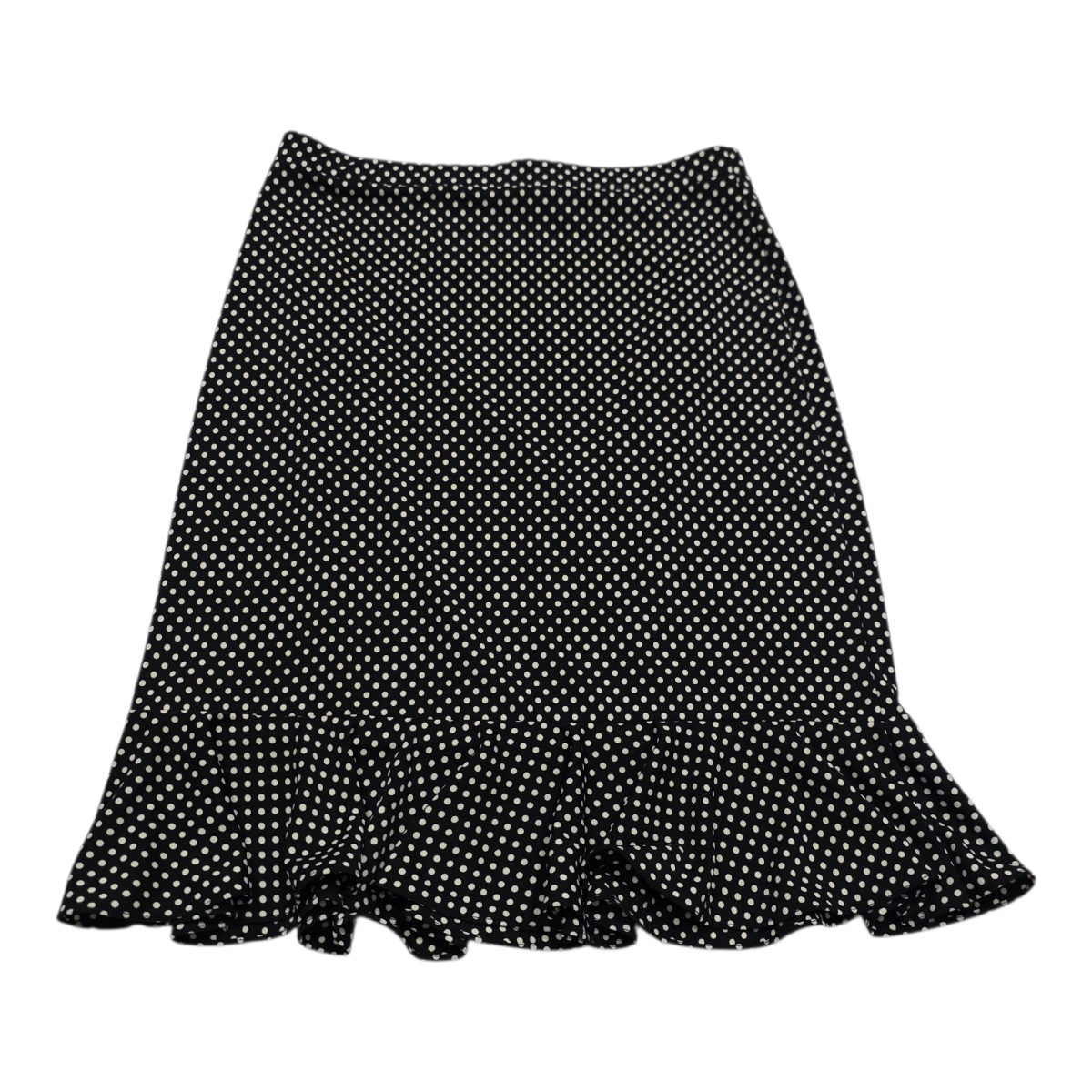 Falda Michael Kors Talla 8 De Lunares Negra/blanco