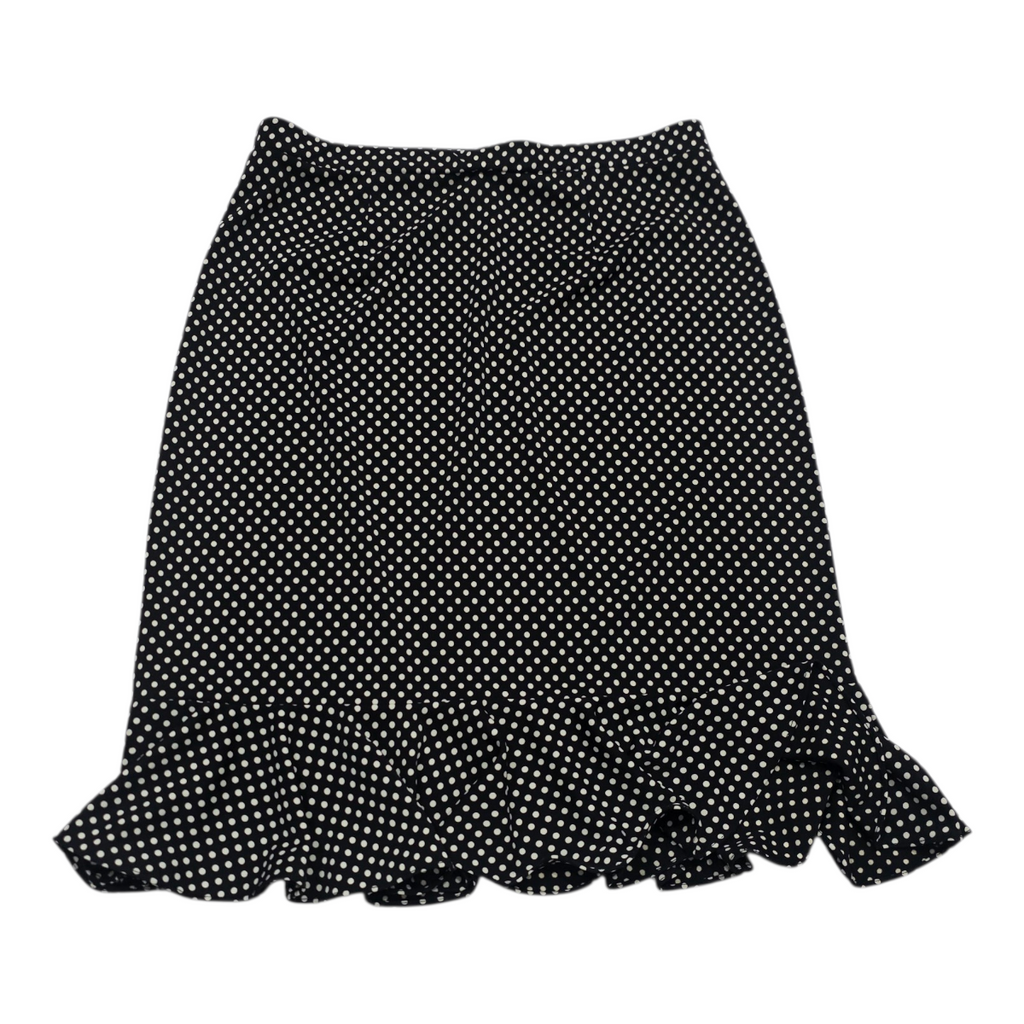 Falda Michael Kors Talla 8 De Lunares Negra/blanco