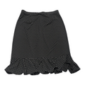 Falda Michael Kors Talla 8 De Lunares Negra/blanco