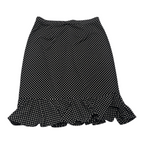 Falda Michael Kors Talla 8 De Lunares Negra/blanco