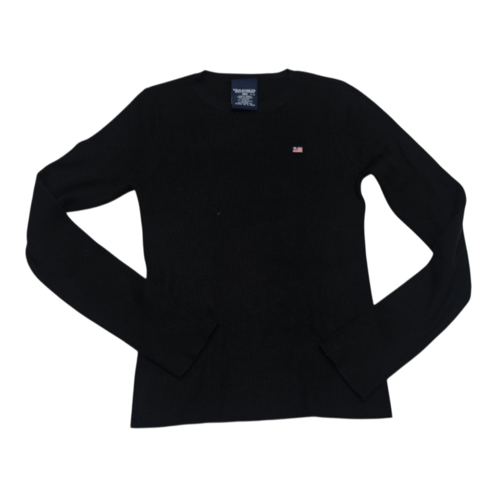 Sueter Polo Jeans Ralph Lauren Color Negro De Mujer Mediano