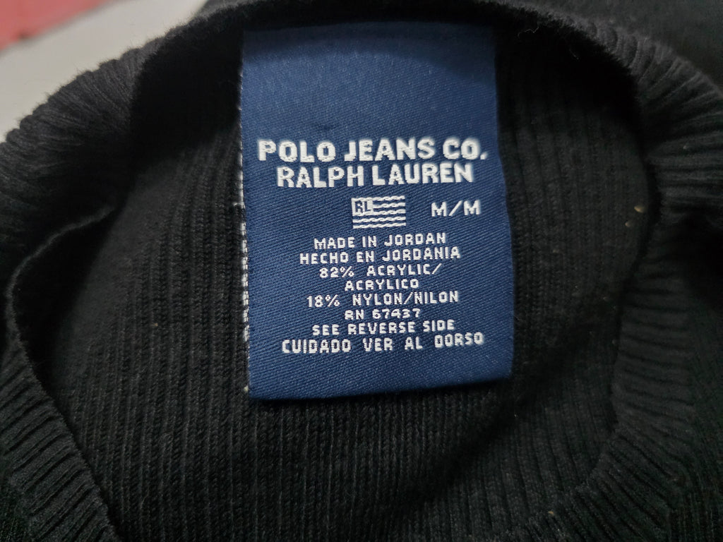 Sueter Polo Jeans Ralph Lauren Color Negro De Mujer Mediano