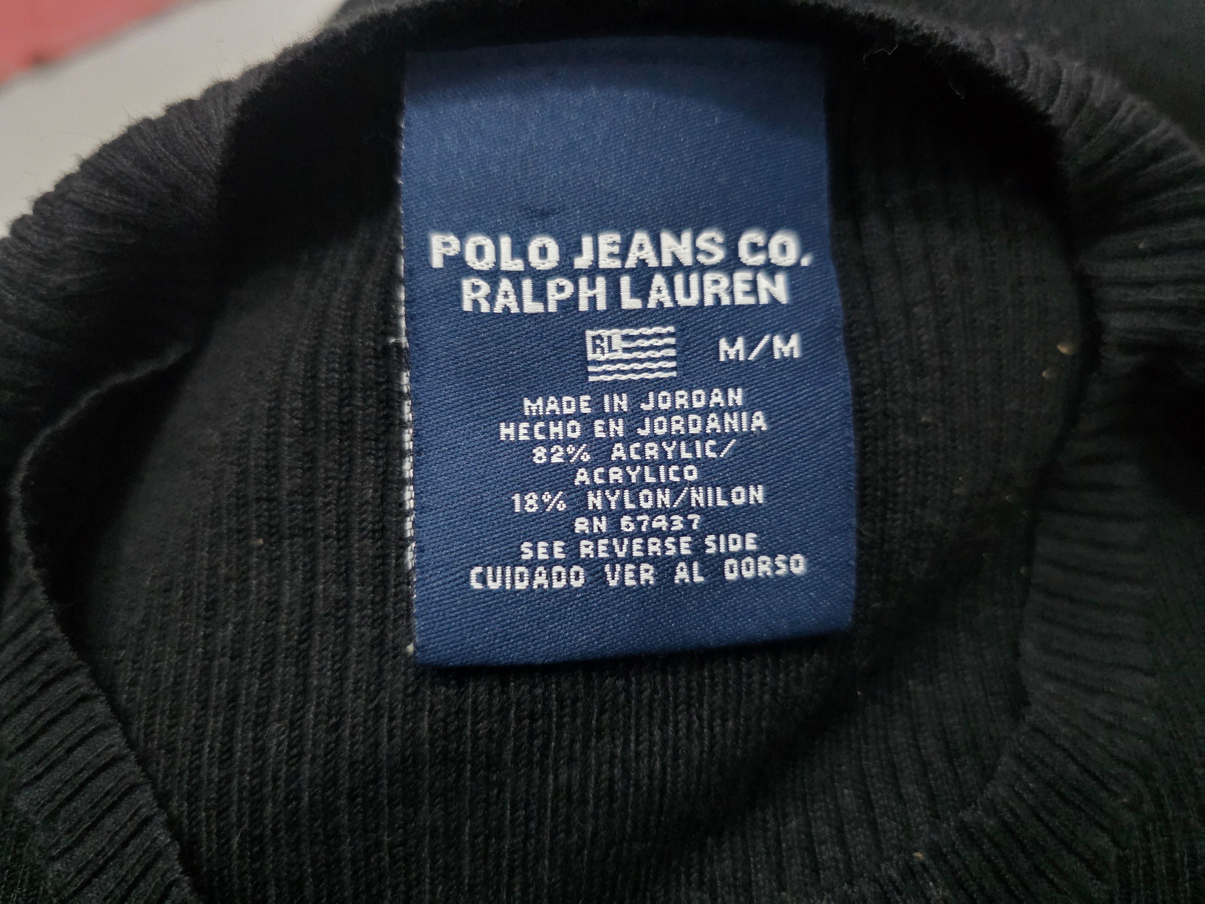 Sueter Polo Jeans Ralph Lauren Color Negro De Mujer Mediano