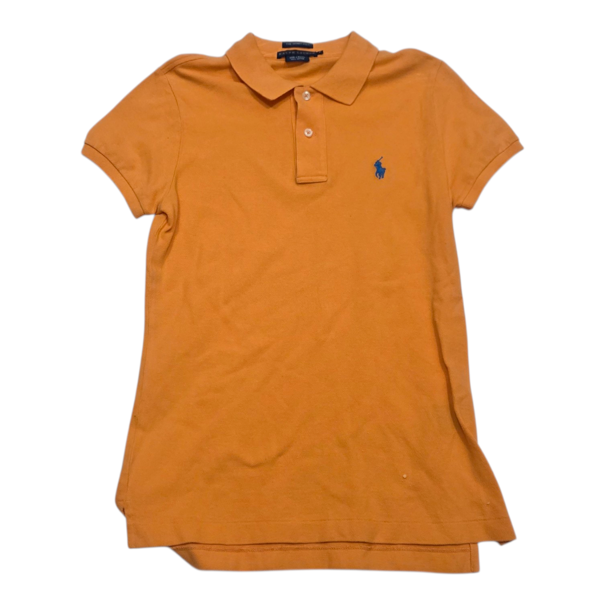 Playera Ralph Lauren The Skinny Polo Mediana Mujer Naranja
