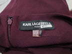 Vestido Karl Lagerfeld De Mujer Talla 12 Color Vino