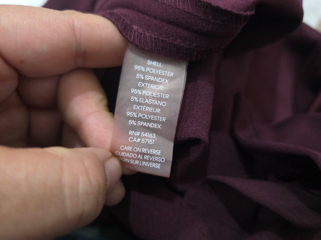 Vestido Karl Lagerfeld De Mujer Talla 12 Color Vino